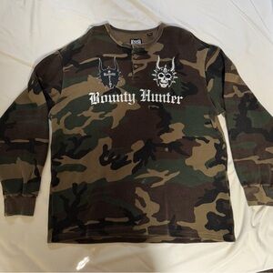 Supreme x Bounty Hunter Camo Thermal Henley Long Sleeve